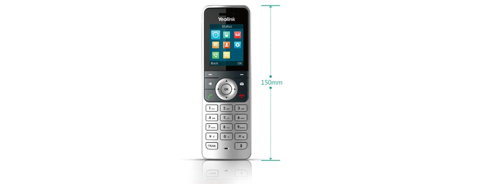 YEALINK W53H TELÉFONO VOIP IP DECT INALÁMBRICO CON FUENTE DE ALIMENTACIÓN