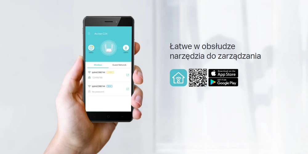 TP-LINK ARCHER C24 AC750 KABLOSUZ ÇİFT BANT YÖNLENDİRİCİ