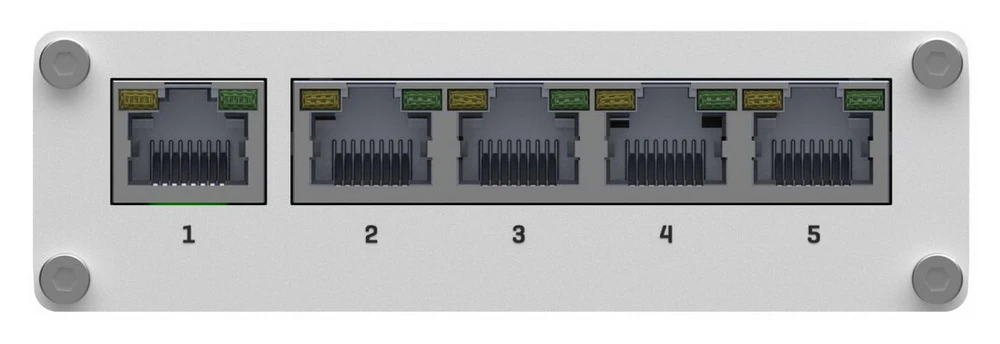 TELTONIKA TSW110 INDUSTRIAL UNMANAGED L2 SWITCH, 5X 10/100/1000MB/S PORTS