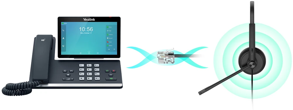 YEALINK YHS34 MONO WIRED WIDEBAND HEADSET