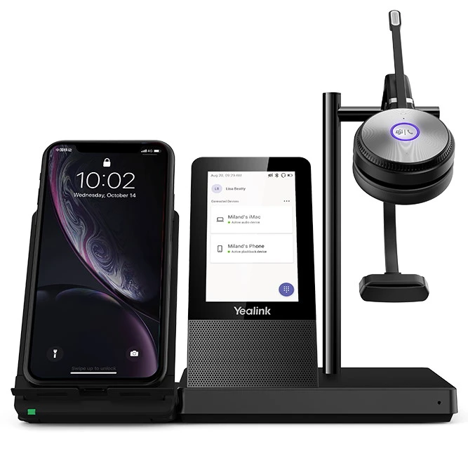 YEALINK WH66 DUAL DECT WIRELESS CONVERTIBLE HEADSET