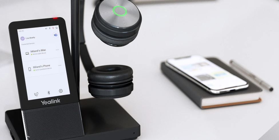 YEALINK WH66 DUAL DECT WIRELESS CONVERTIBLE HEADSET