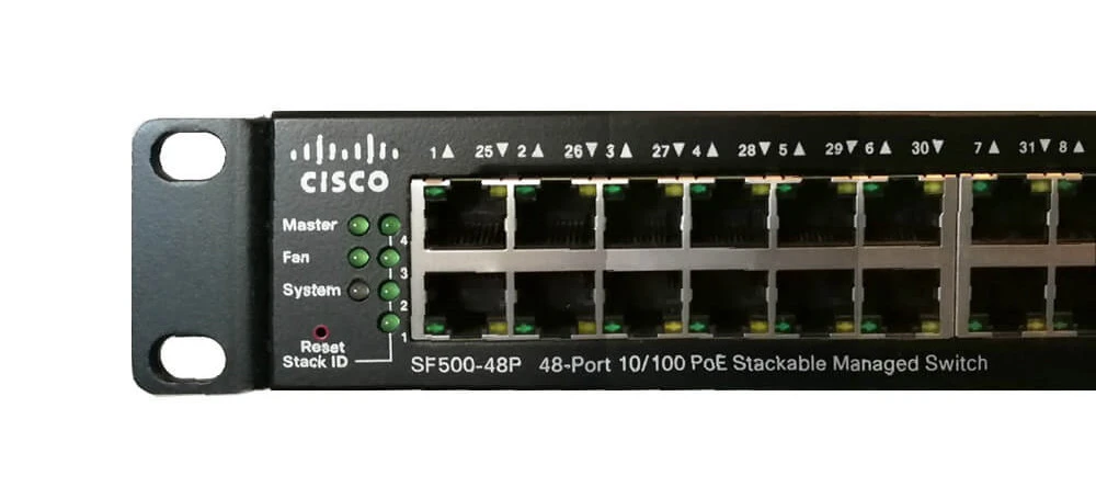 CISCO SF500-48P-K9-G5 48-PORT 10/100 POE STAPELBARER MANAGED SWITCH