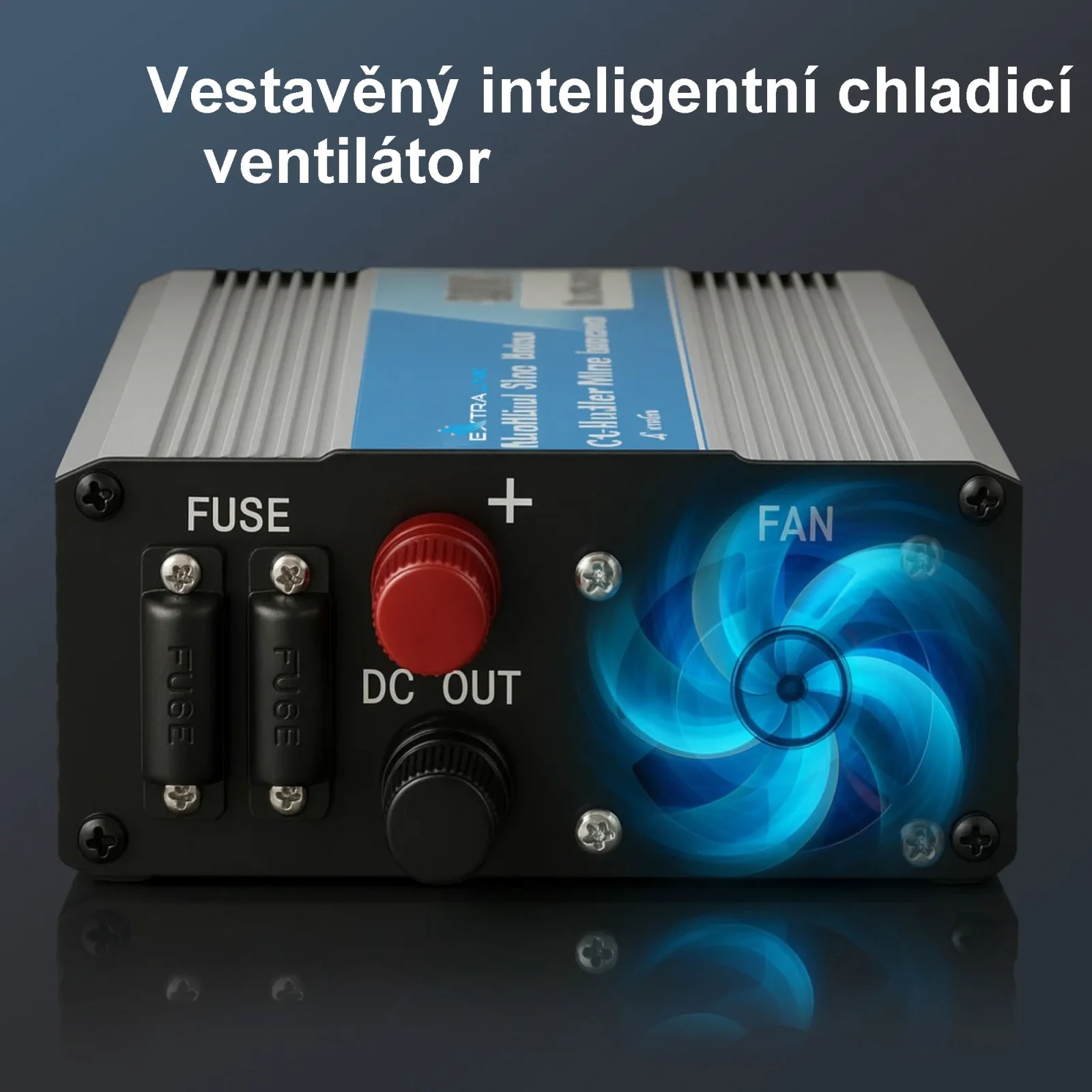 EXTRALINK AUTOMĚNIČ NAPĚTÍ 12V - 230V, 500W, MODIFIKOVANÝ SINUS OPIM-500W