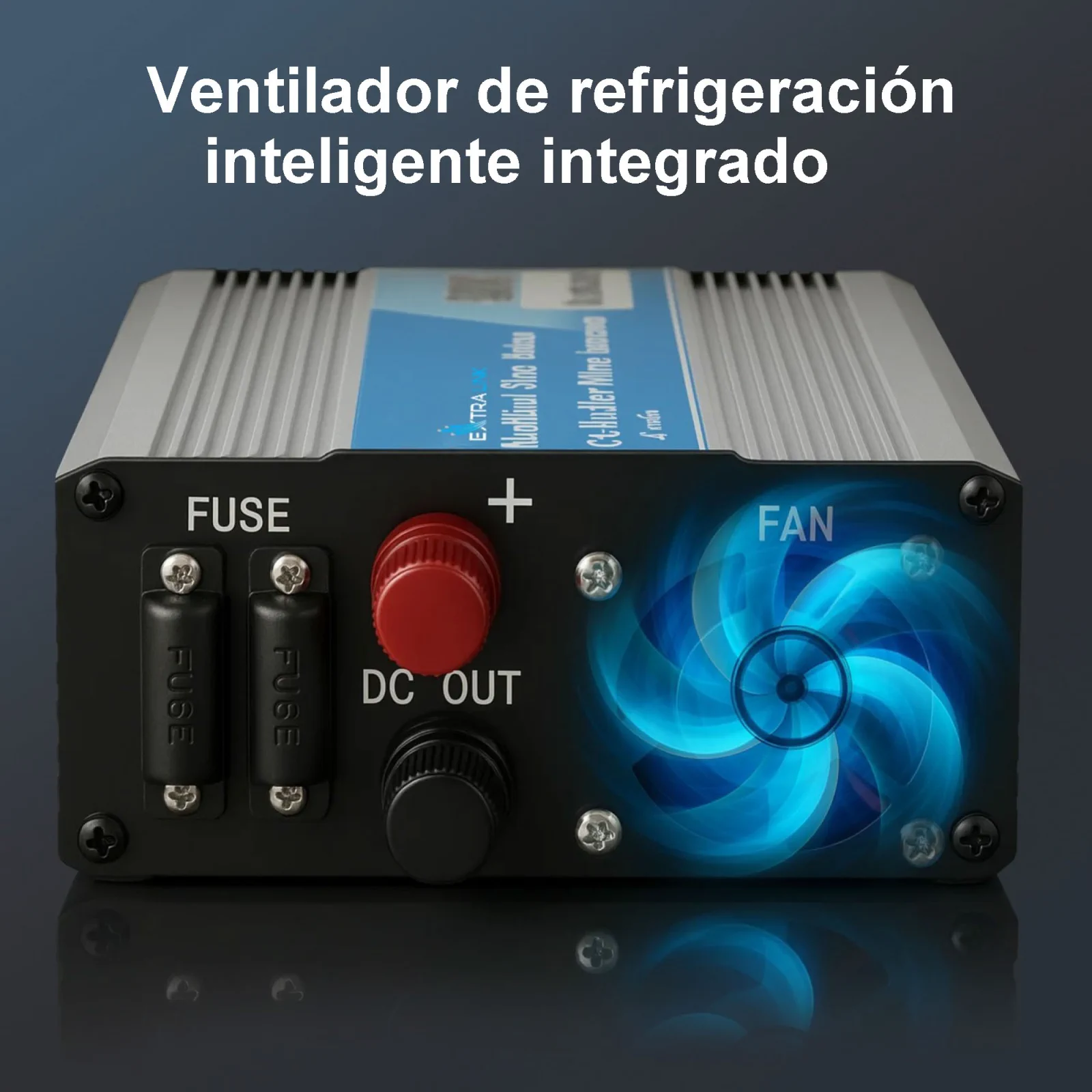 EXTRALINK CONVERTIDOR DE VOLTAJE PARA COCHE 12V - 230V, 500W, OPIM-500W SINUSOIDAL MODIFICADO