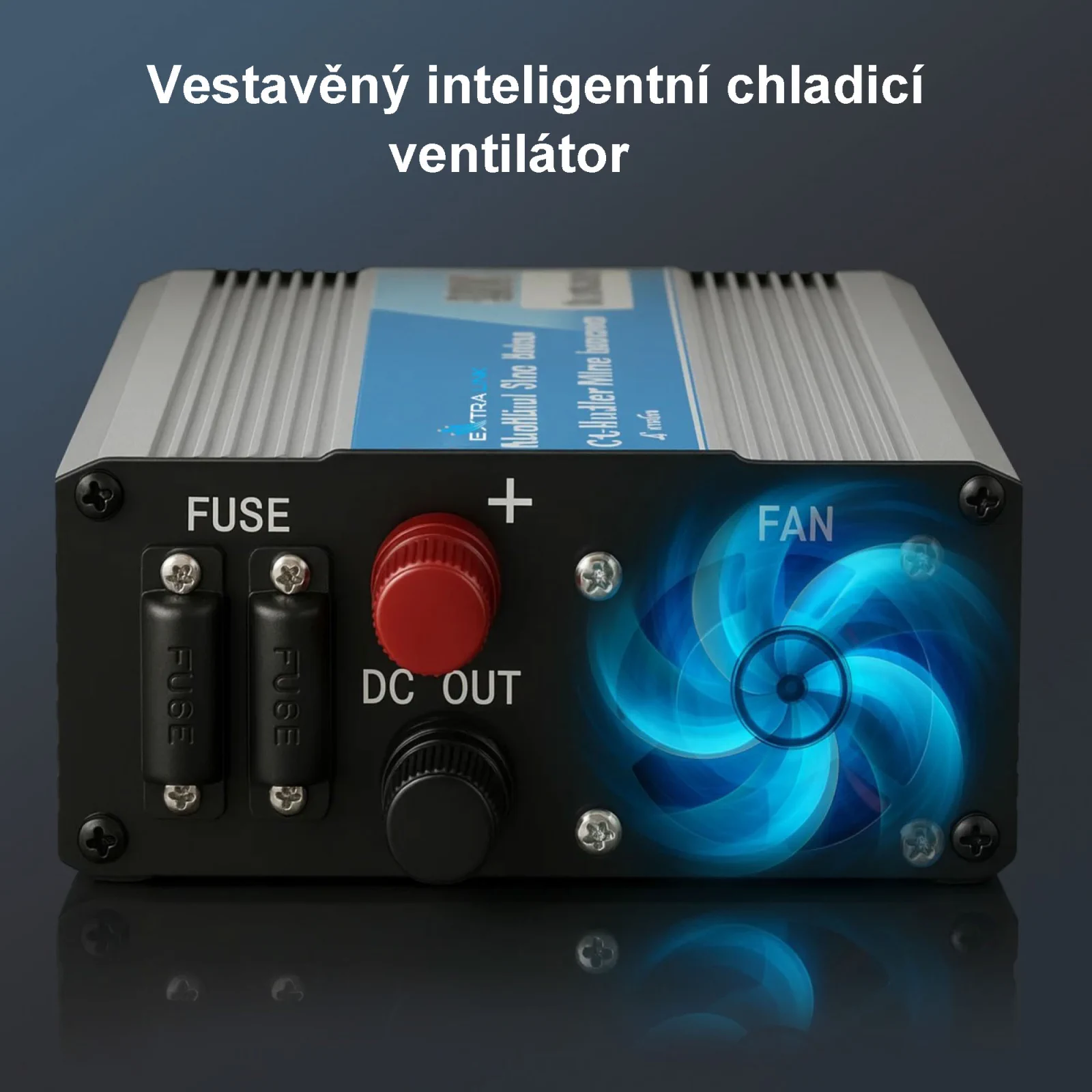 EXTRALINK MĚNIČ NAPĚTÍ 12V - 230V, 600W, MODIFIKOVANÁ SINUSOVKA OPIM-600W