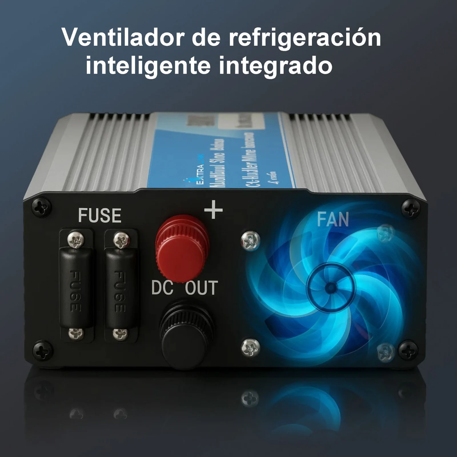 CONVERTIDOR DE TENSIÓN EXTRALINK 12V - 230V, 600W, SINUSOIDAL MODIFICADO OPIM-600W
