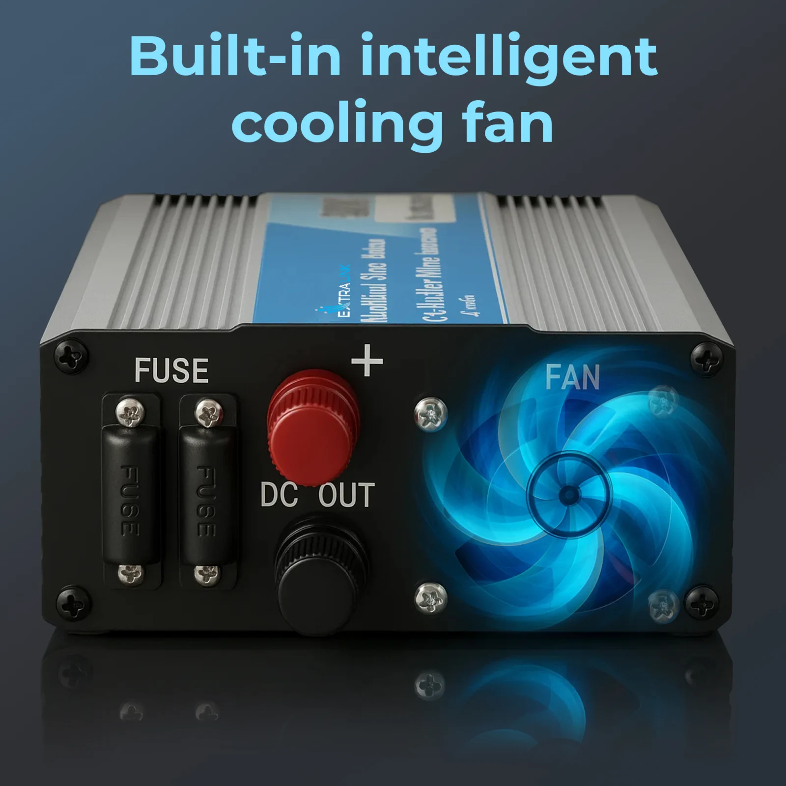 EXTRALINK CAR VOLTAGE CONVERTER 12V - 230V, 300W, PURE SINUS OPIP-300W