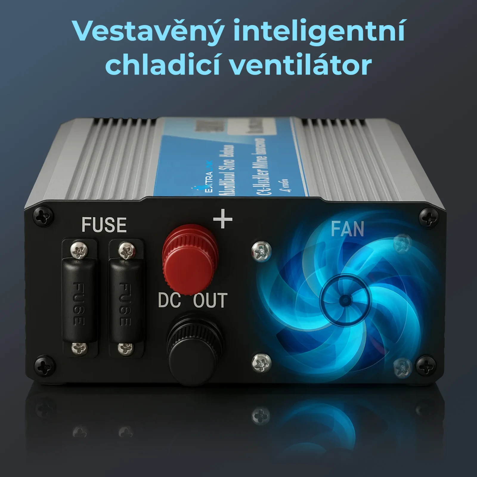 EXTRALINK MĚNIČ NAPĚTÍ DO AUTA 12V - 230V, 300W, PURE SINUS OPIP-300W
