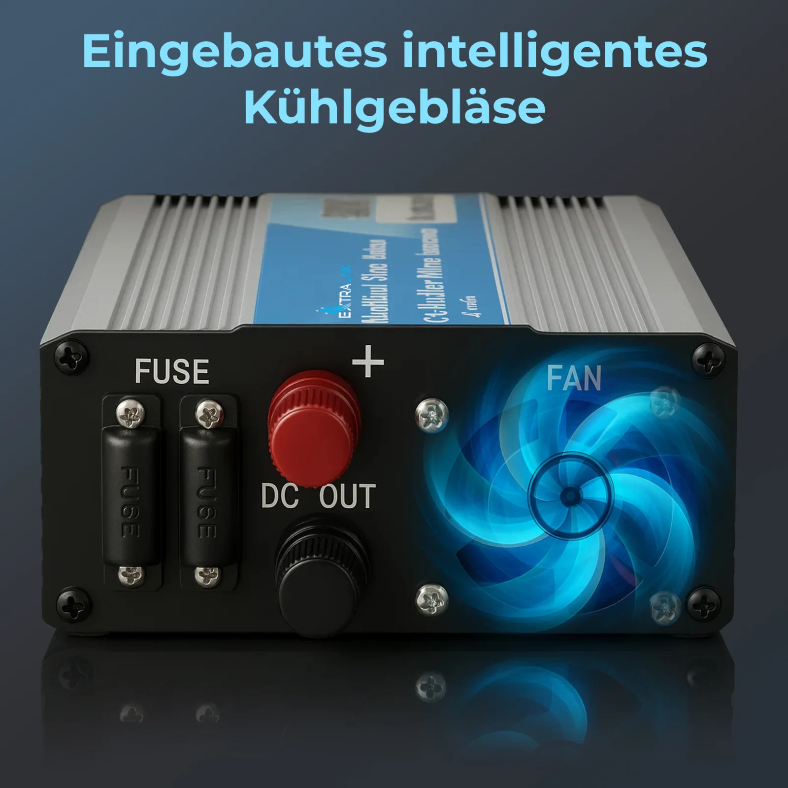 EXTRALINK AUTOSPANNUNGSWANDLER 12V - 230V, 300W, REINER SINUS OPIP-300W