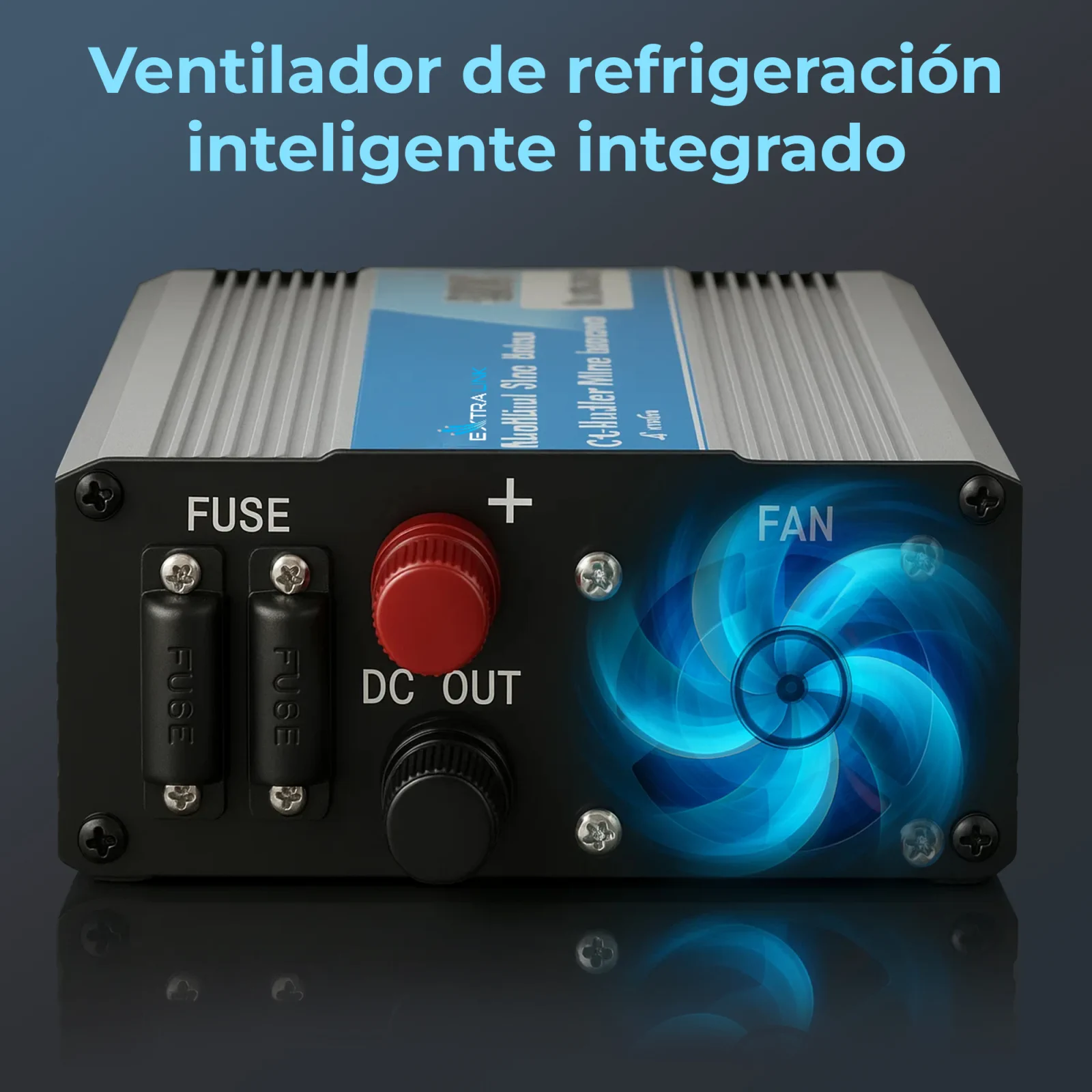 EXTRALINK CONVERTIDOR VOLTAJE COCHE 12V - 230V, 300W, PURO SENO OPIP-300W