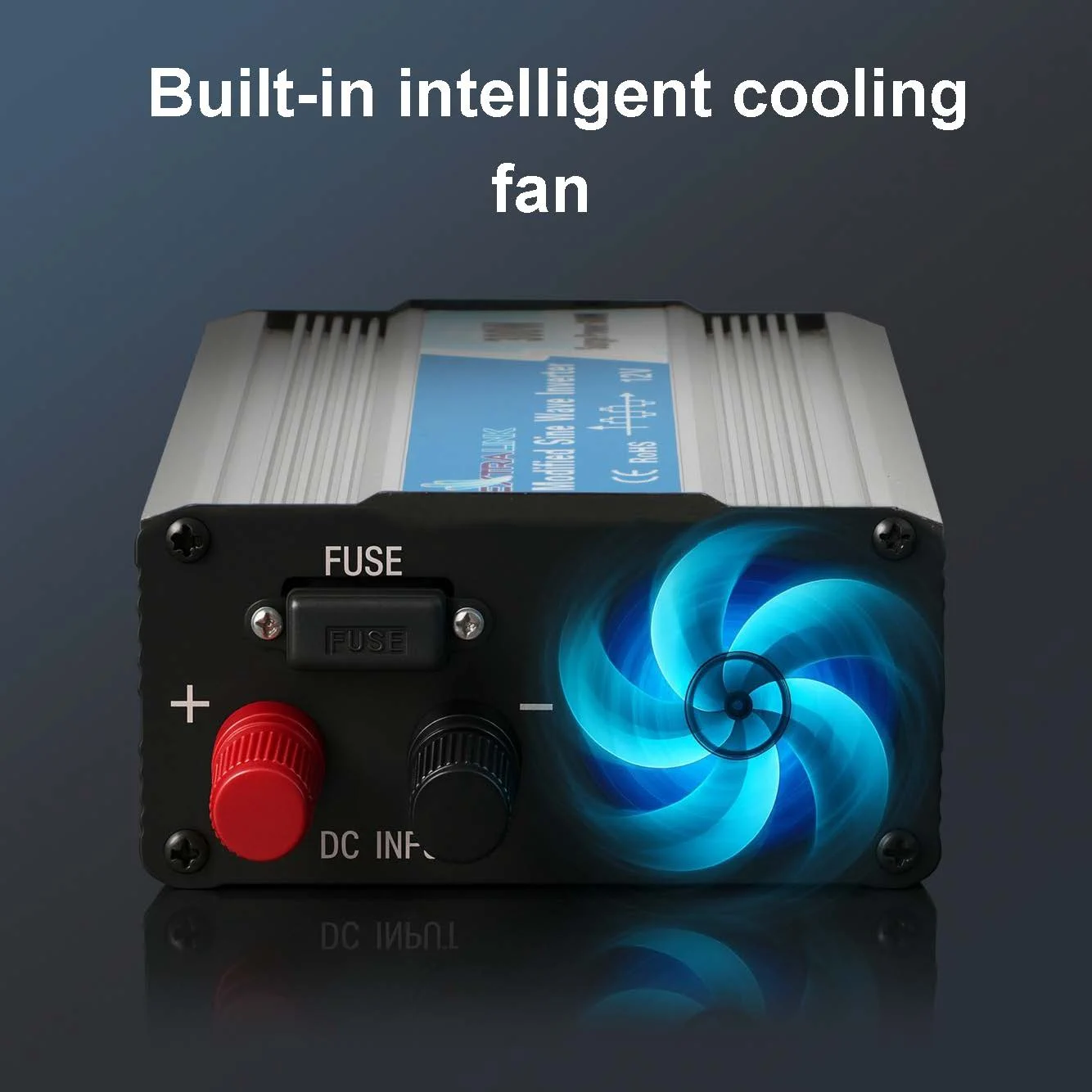 EXTRALINK MĚNIČ NAPĚTÍ 12V - 230V, 1000W, MODIFIKOVANÁ SINUSOVKA OPIM-1000W