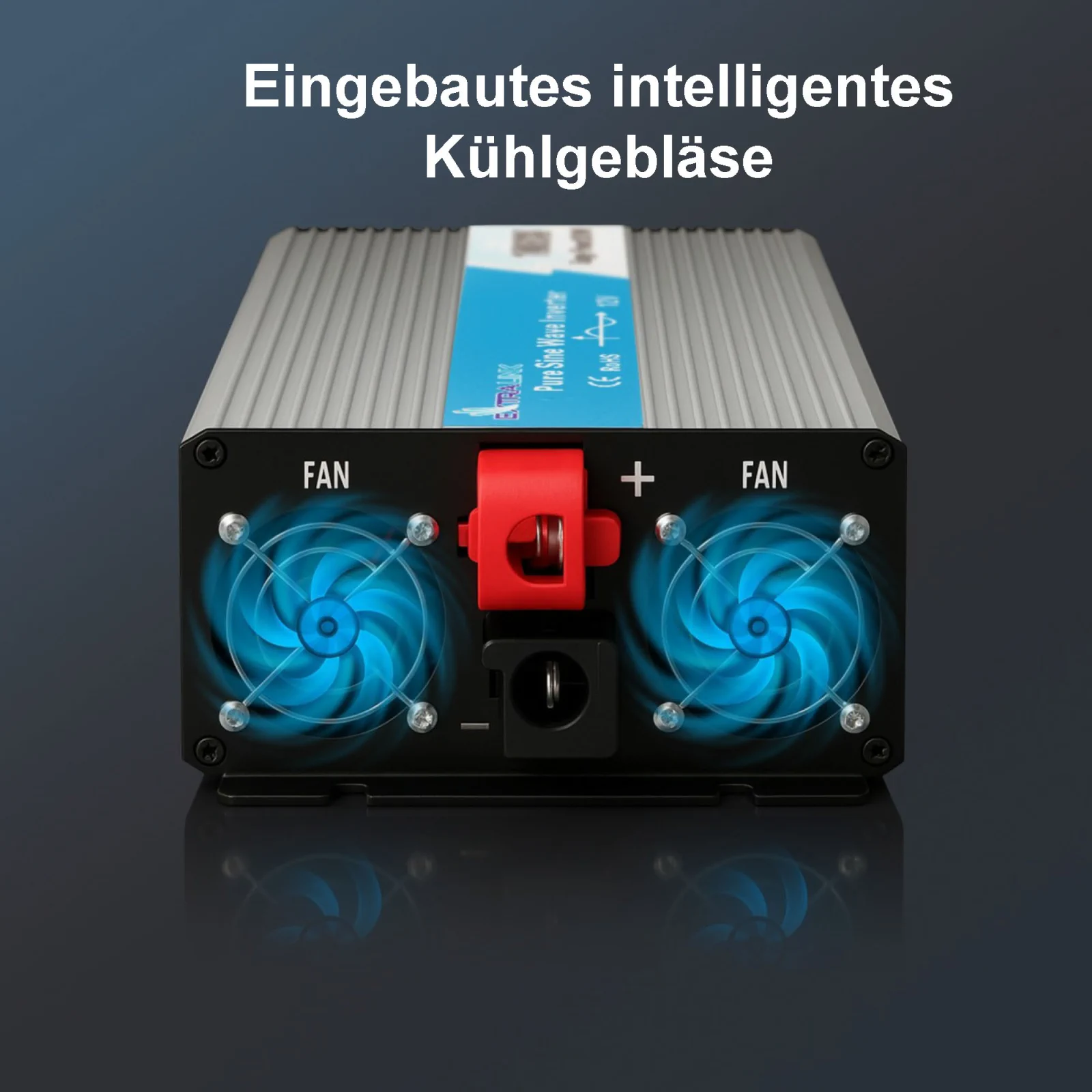EXTRALINK SPANNUNGSWANDLER 12V - 230V, 1000W, REINER SINUS OPIP-1000W