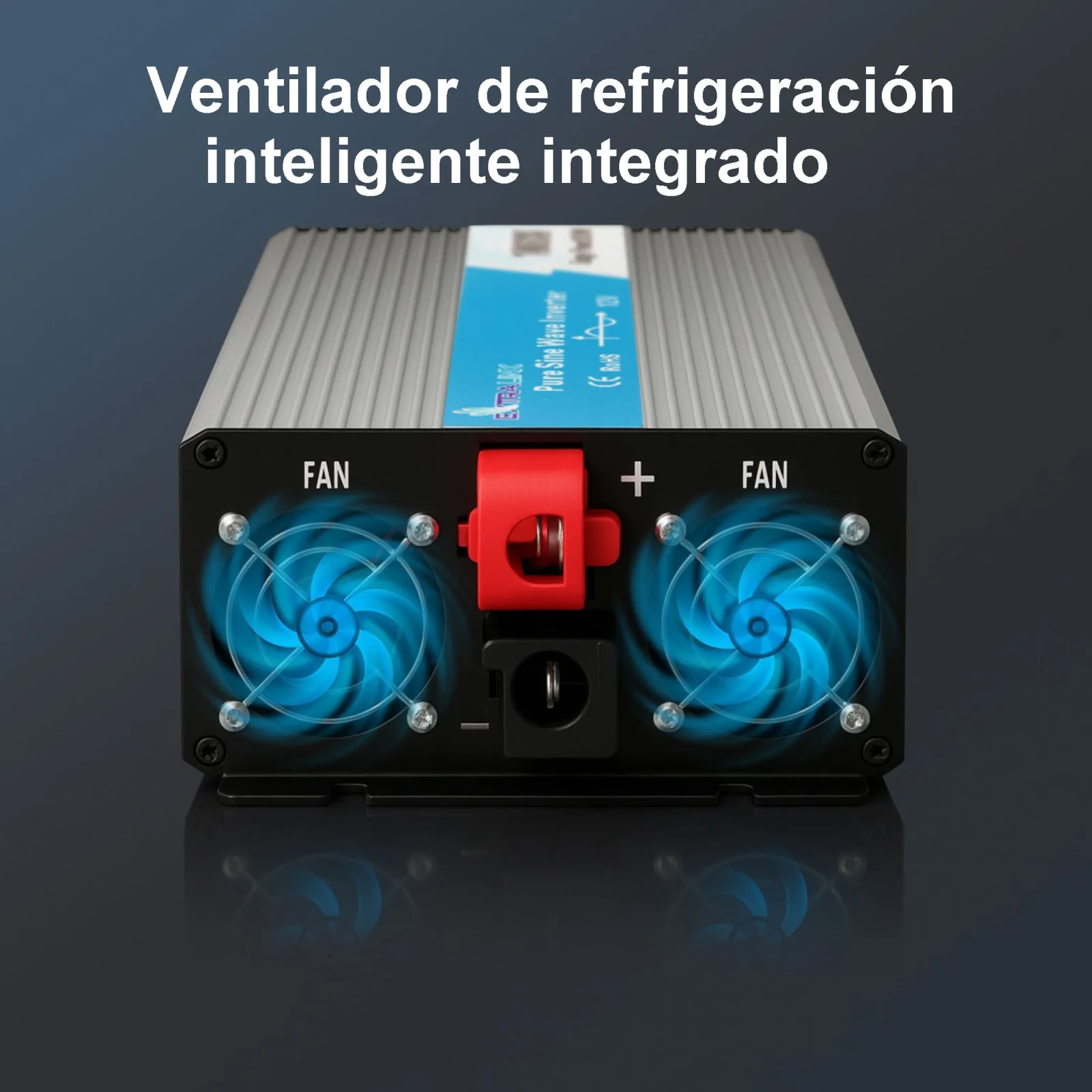 CONVERTIDOR DE TENSIÓN EXTRALINK 12V - 230V, 1000W, SINUSOIDAL PURO OPIP-1000W