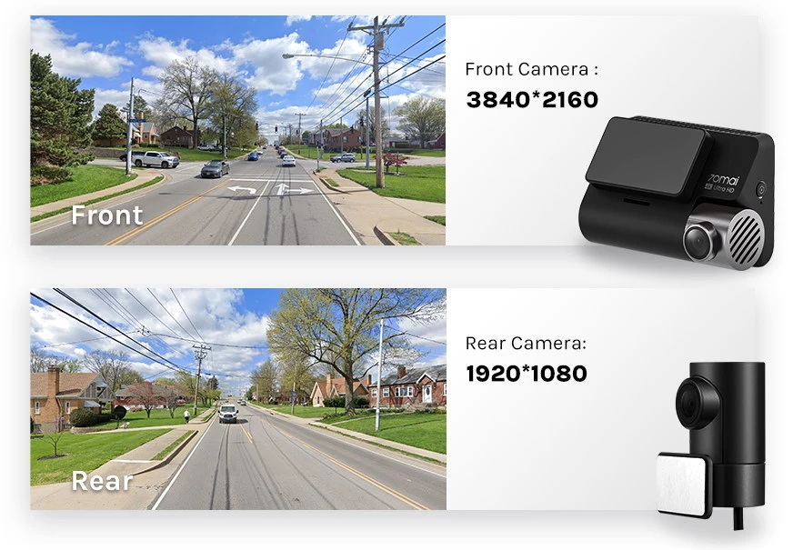 70MAI DASH CAM A800S 4K GPS + REAR CAM MIDRIVE A800S-1
