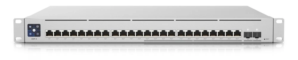 UBIQUITI USW-ENTERPRISE-24-POE UNIFI SWITCH 12x 2.5GB/S RJ45 POE , 12x 1GB/S RJ45 POE , 2x 10GB/S SFP , RPS DC INPUT, TOTAL 400W