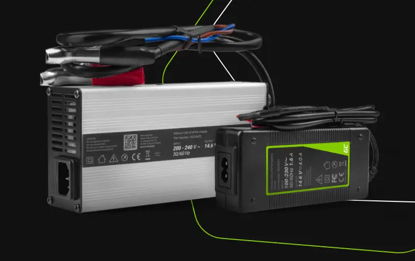 GREEN CELL ADCAV02 AGM 14.6V 10A ЗАРЯДНОЕ УСТРОЙСТВО ДЛЯ АККУМУЛЯТОРА LIFEPO4
