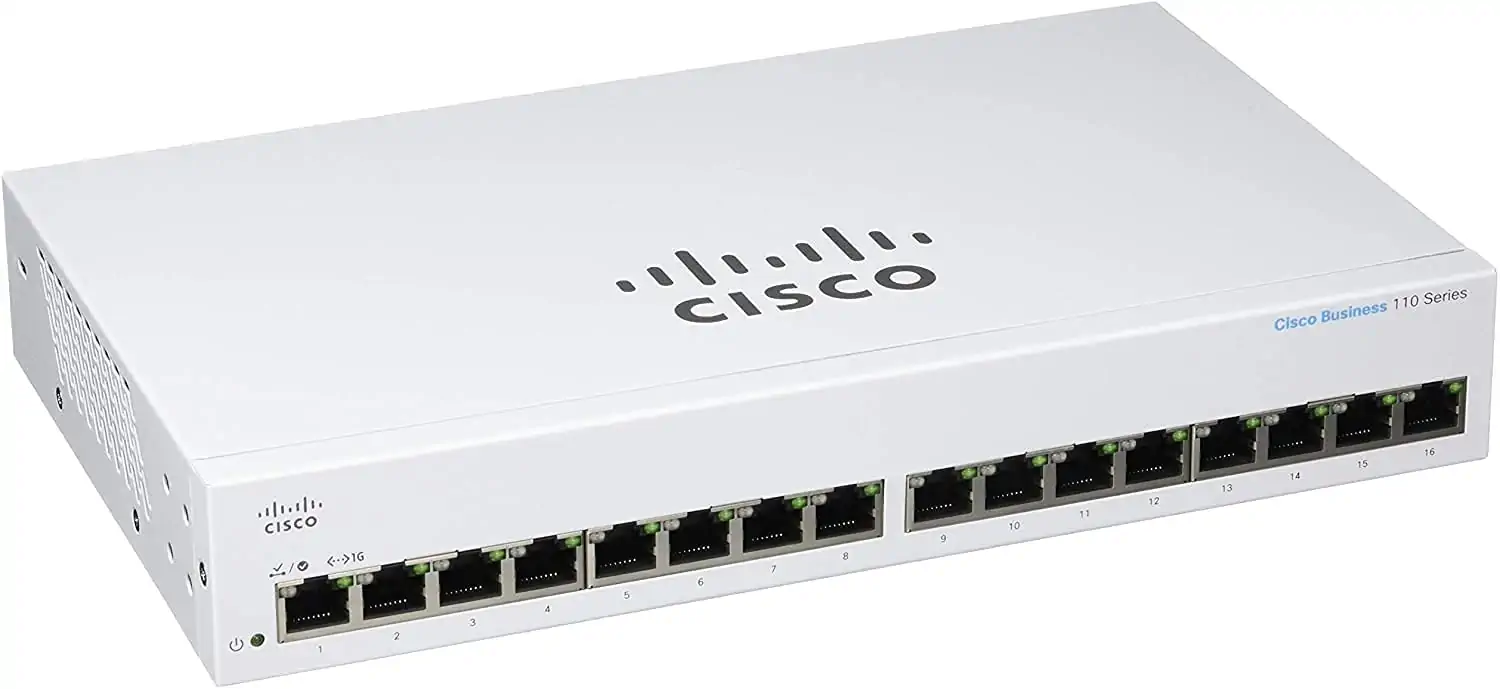 SPÍNAČ CISCO CBS110-16T 16-PORT 10/100/1000, NESPRÁVNĚ