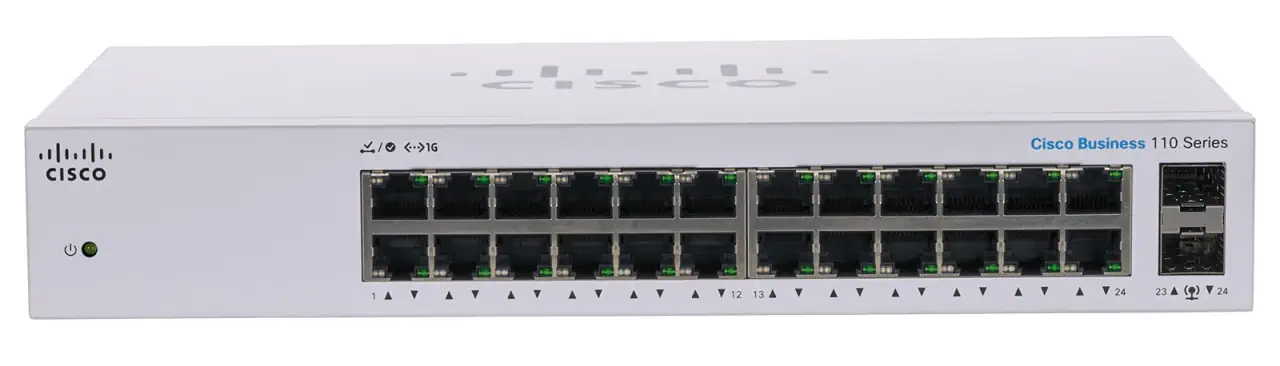 CISCO CBS110-24T CONMUTADOR DE 24 PUERTOS 10/100/1000, NO GESTIONADO