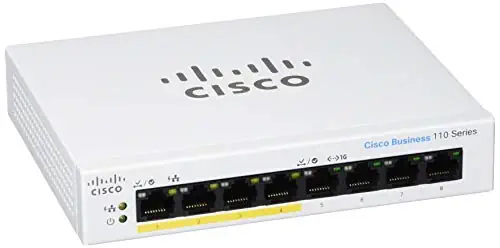 CISCO CBS110-8PP-D 8-ПОРТОВЫЙ КОММУТАТОР 10/100/1000 С 4 ПОРТАМИ POE, 32 ВТ, НЕУПРАВЛЯЕМЫЙ