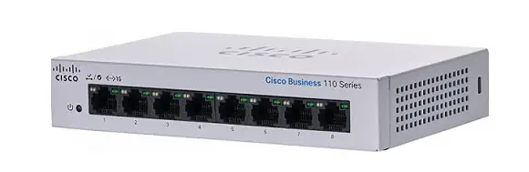 CISCO CBS110-8T-D 8-ПОРТОВЫЙ КОММУТАТОР 10/100/1000, НЕУПРАВЛЯЕМЫЙ