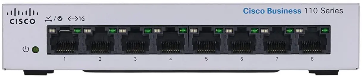 CISCO CBS110-8T-D 8-ПОРТОВЫЙ КОММУТАТОР 10/100/1000, НЕУПРАВЛЯЕМЫЙ
