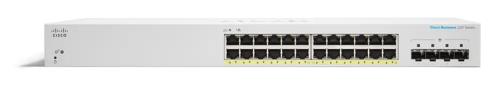 CISCO CBS220-24FP-4X 24 PORTE 10/100/1000 POE SWITCH, 4X SFP, 382W