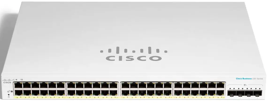CISCO CBS220-48T-4G 48-PORT 10/100/1000 SWITCH, 4X SFP