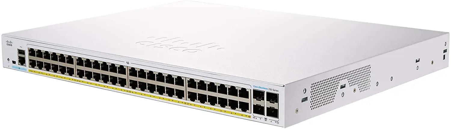 CISCO CBS250-48P-4G 48 PORTE 10/100/1000 POE SWITCH, 4X SFP, 370W