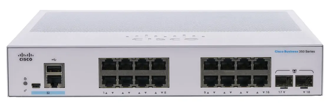 CISCO CBS350-16T-2G 16-PORT 10/100/1000 ANAHTAR, 2X SFP