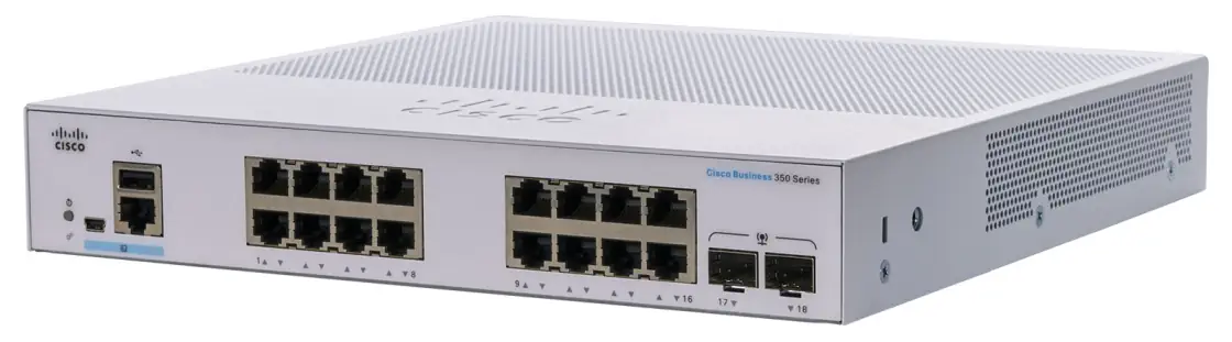 CISCO CBS350-16T-2G 16-PORT 10/100/1000 ANAHTAR, 2X SFP