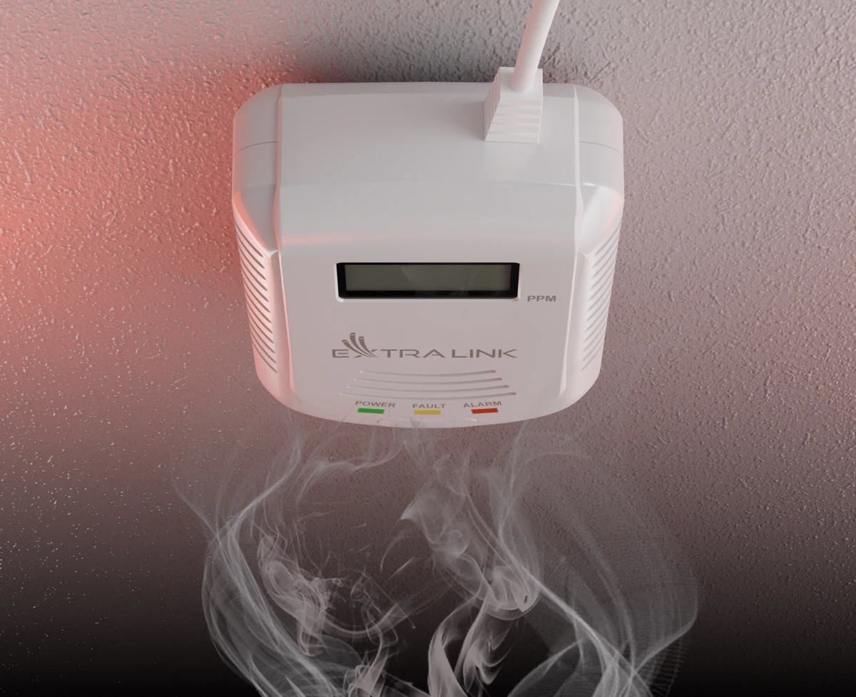 JIKAIDA JKD-808COM INTELIGENTNÍ DETEKTOR KOUŘE PLYNU A OXIDU UHELNATÉHO