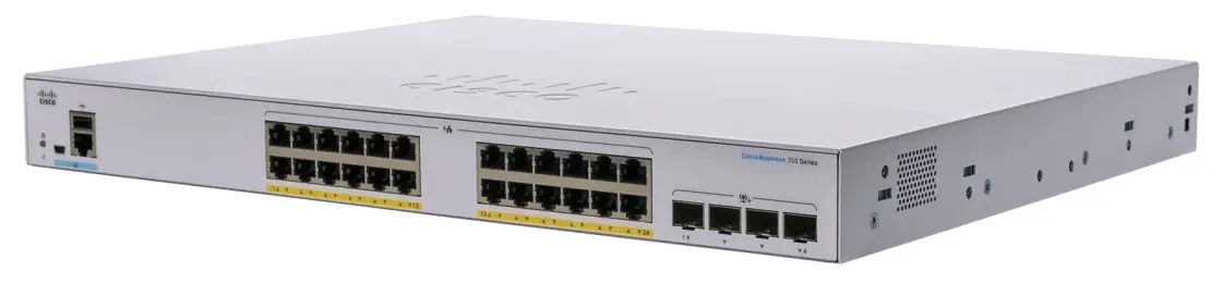 CISCO CBS350-24FP-4X 24-PORT 10/100/1000 POE SWITCH, 4X SFP+, 370W