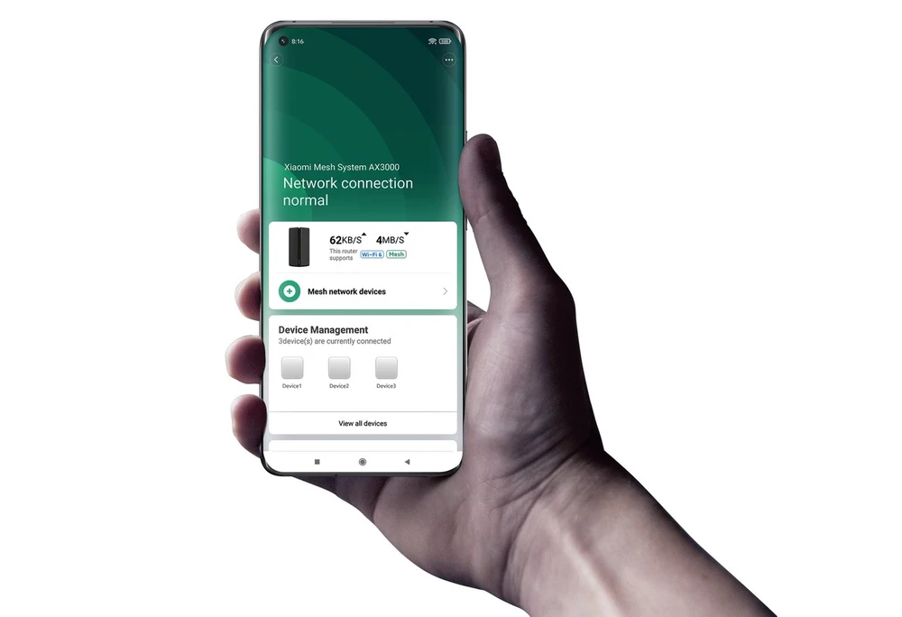 xiaomi ax3000 aplicação móvel