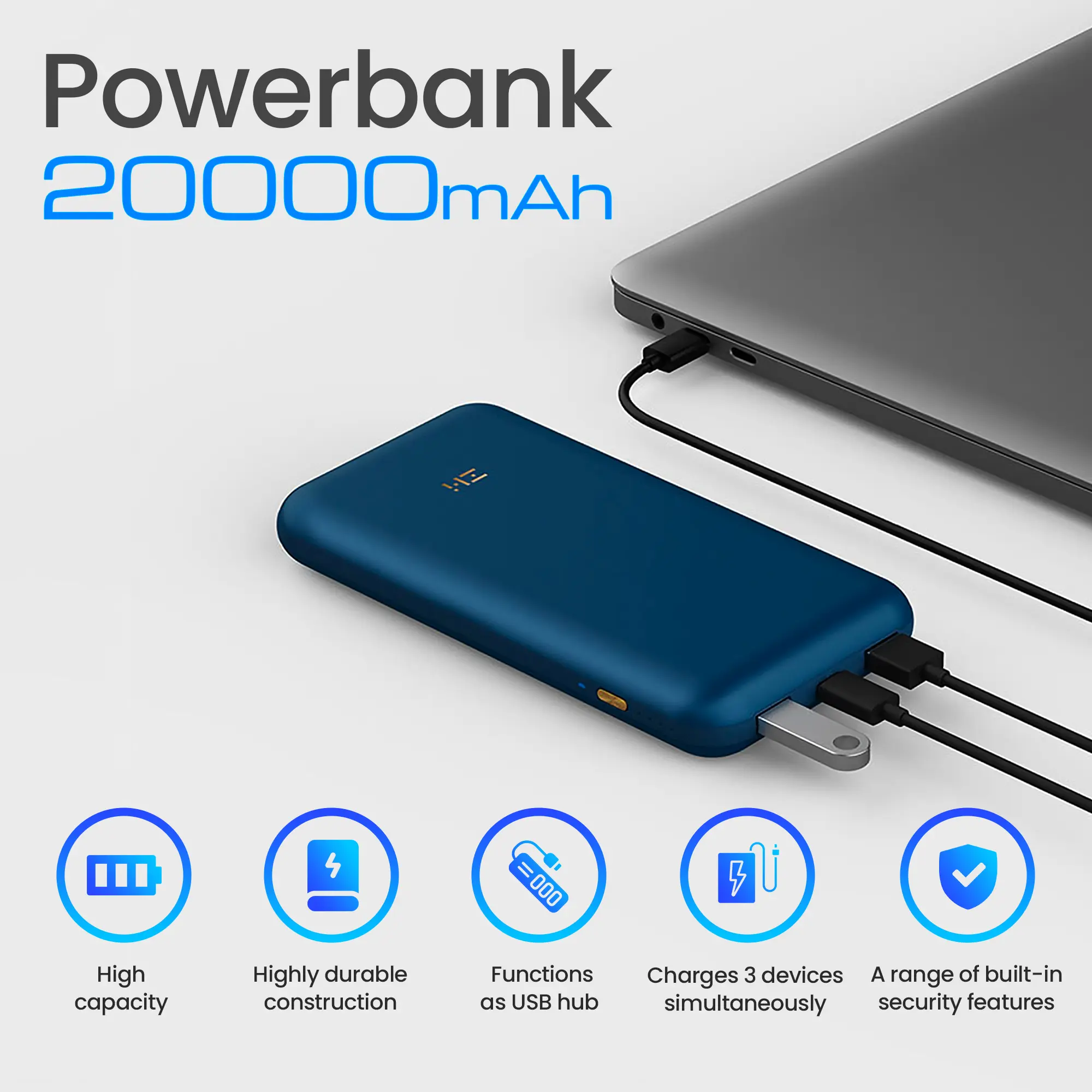 Extralink ZMI Pro 20000 Power bank | Powerbank | 25000 mAh, QB823