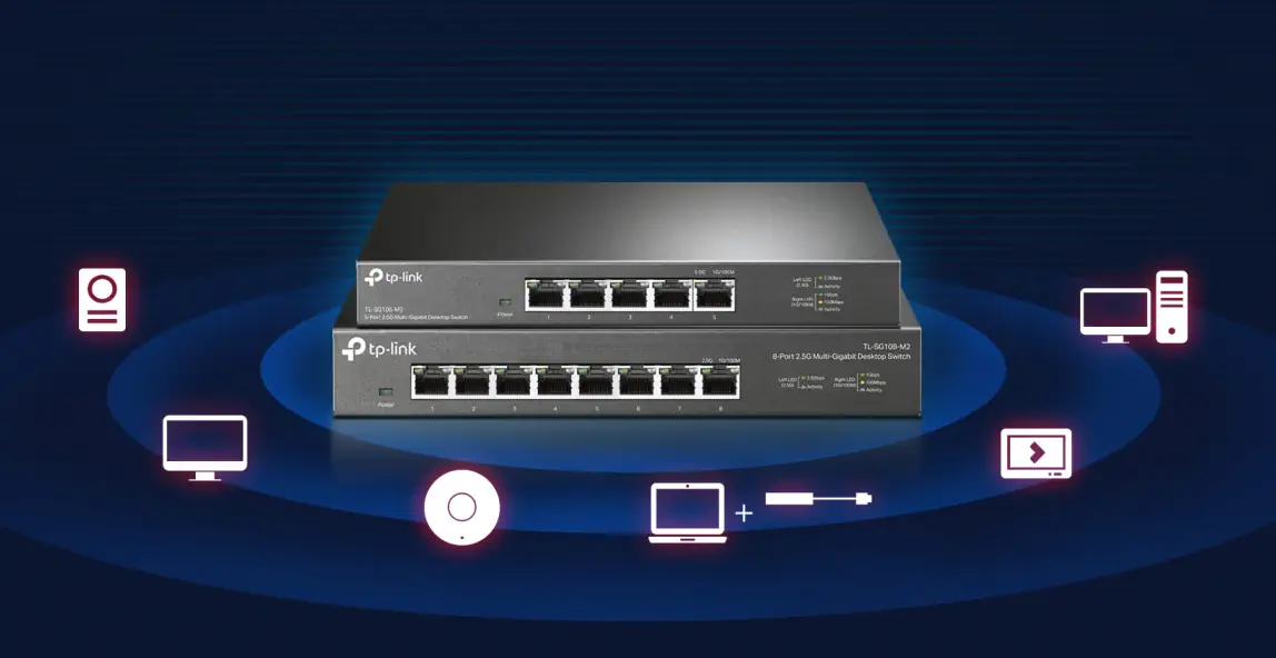 TP-LINK TL-SG108-M2 8-PORT 2.5G SMART SWITCH