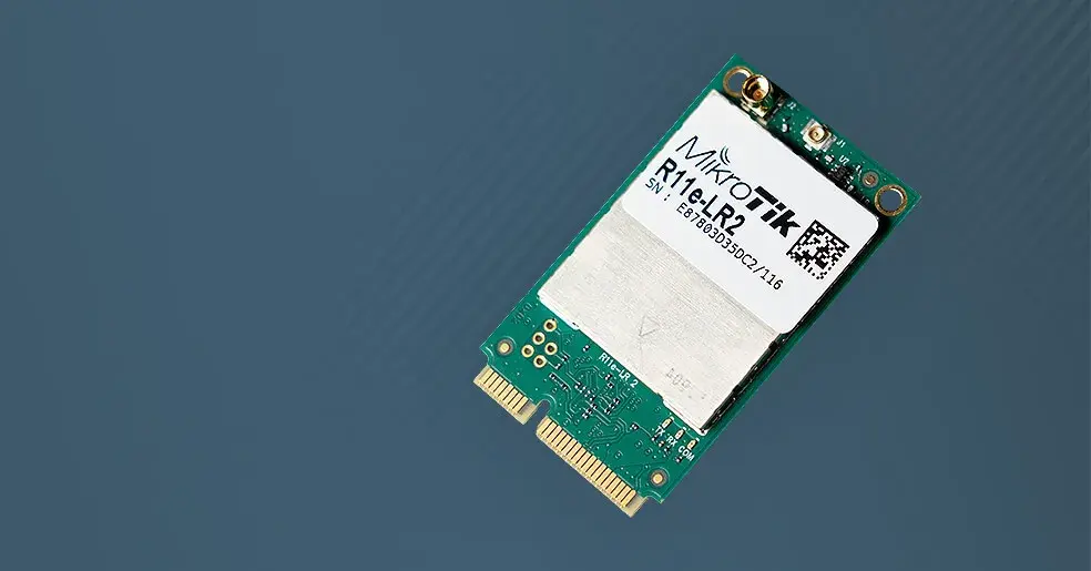 КАРТА MIKROTIK R11E-LR2 MINIPCI-E ДЛЯ ЧАСТОТЫ 2,4 ГГЦ