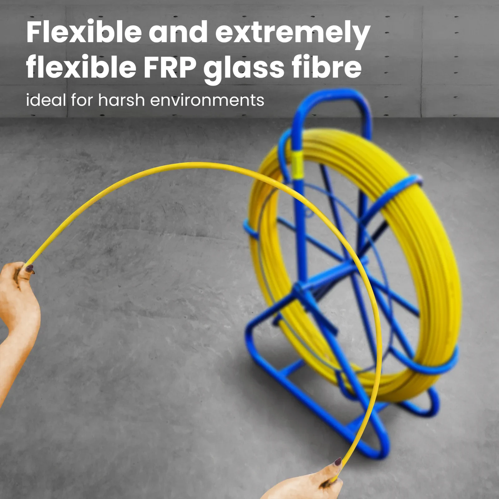 Extralink Pilot 3.8mm 15m | FRP fibra de vidrio, dia. 3.8mm, longitud 15m, amarillo