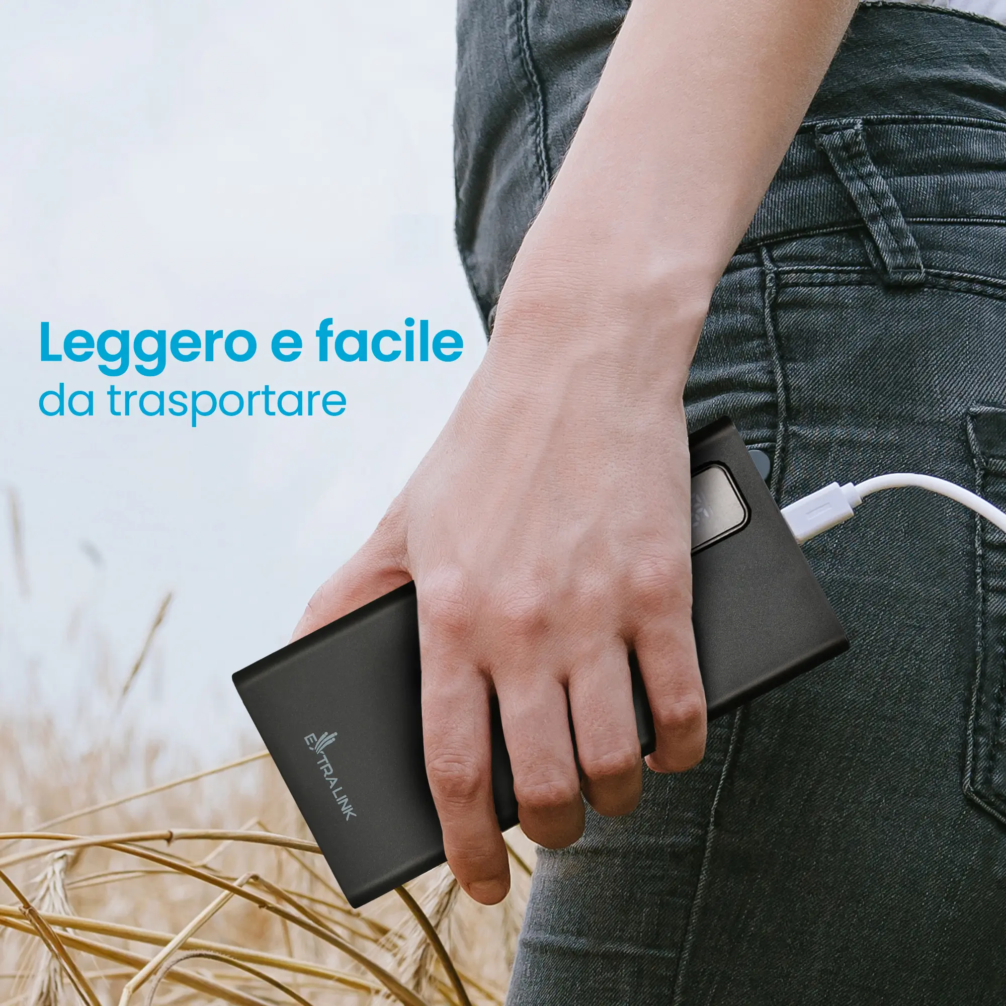 EXTRALINK EPB-067B 10000MAH RICARICA RAPIDA POWER BANK NERO