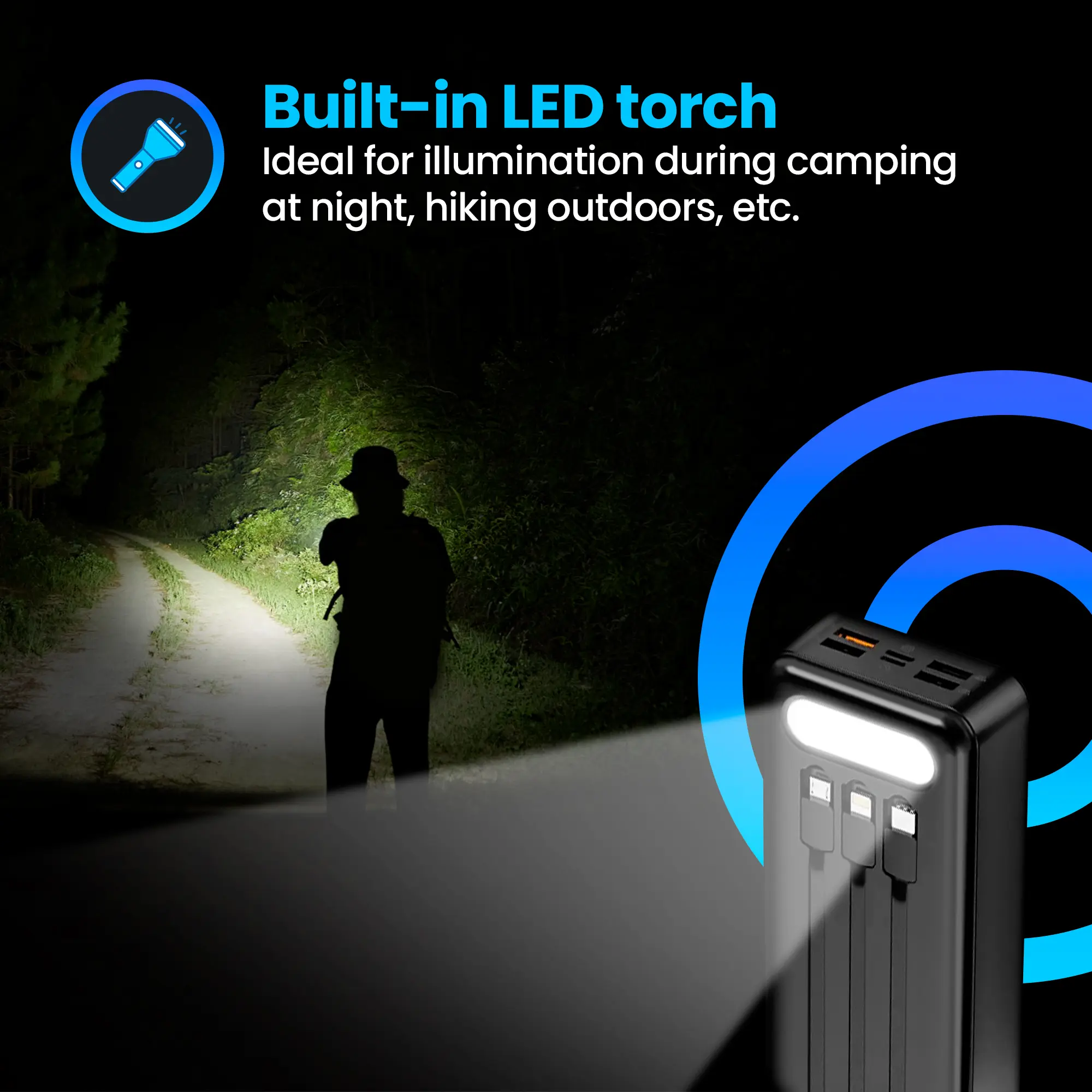 EXTRALINK EPB-124 10000MAH БЫСТРАЯ ЗАРЯДКА POWER BANK BLACK