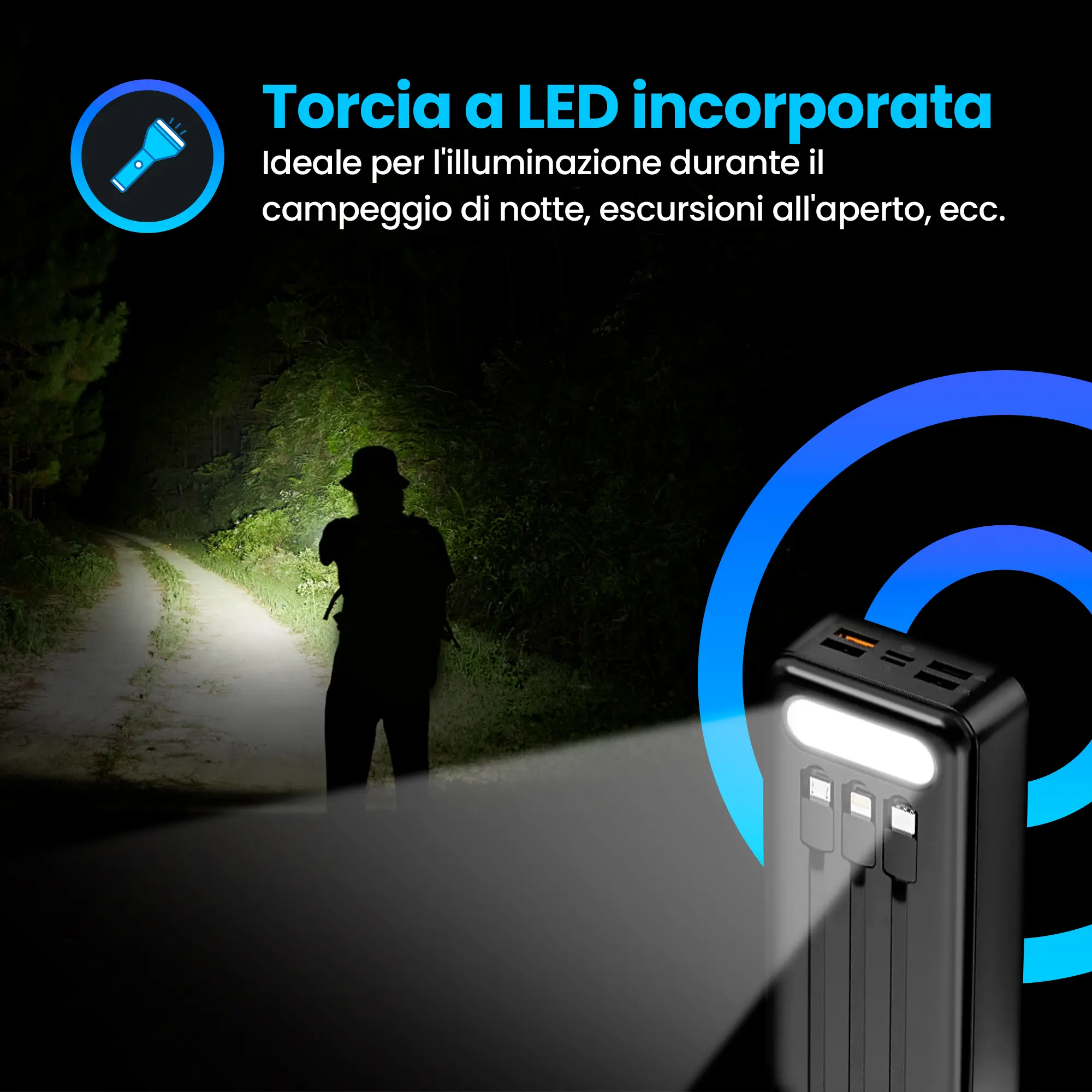 EXTRALINK EPB-124 10000MAH RICARICA RAPIDA POWER BANK NERO