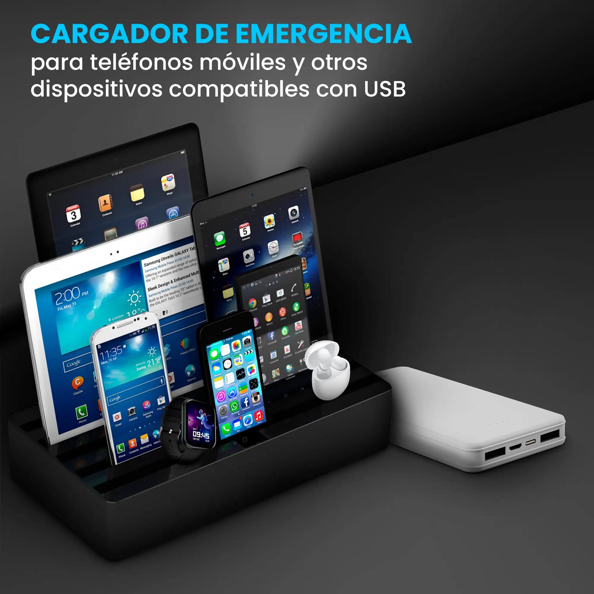 EXTRALINK EPB-078W 10000MAH 5V POWER BANK BLANCO
