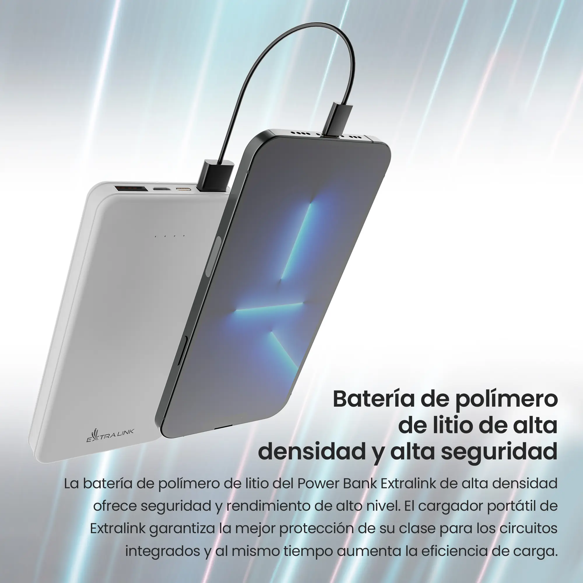 EPB-078W 10000MAH 5V POWER BANK BLANCO