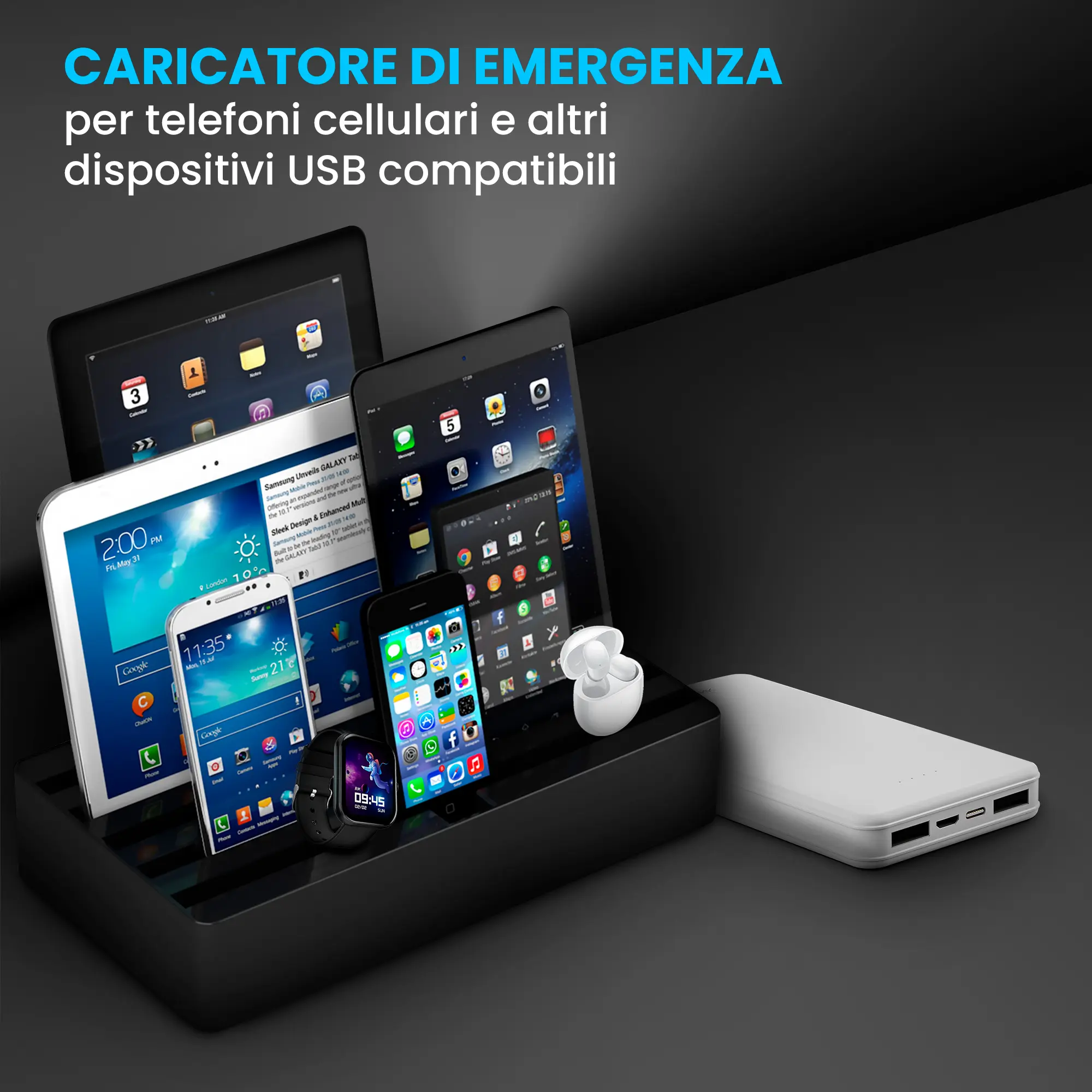 EXTRALINK EPB-078W 10000MAH 5V POWER BANK BIANCO