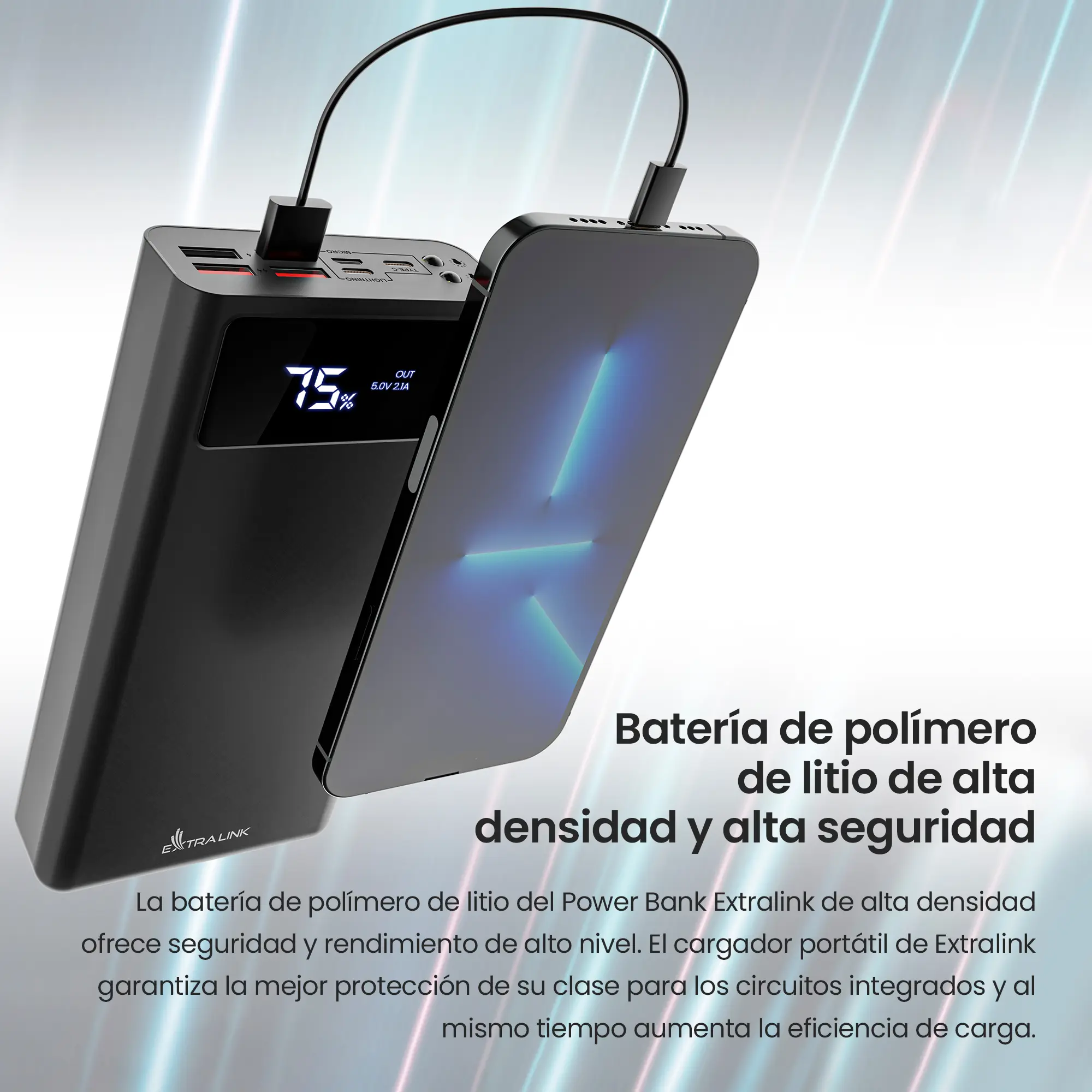 EPB-112 30000MAH 5V POWER BANK NEGRO