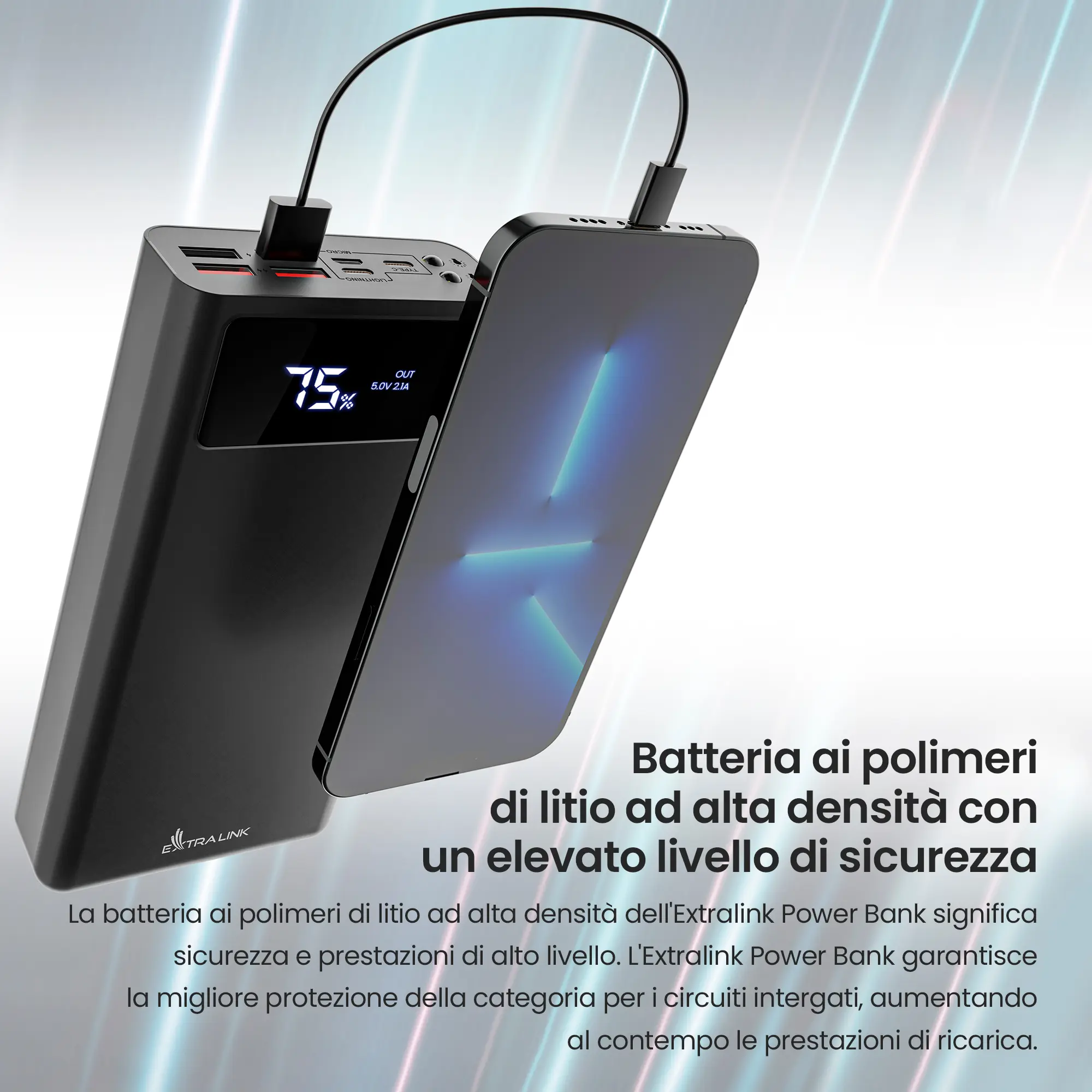 EPB-112 30000MAH 5V POWER BANK NERO
