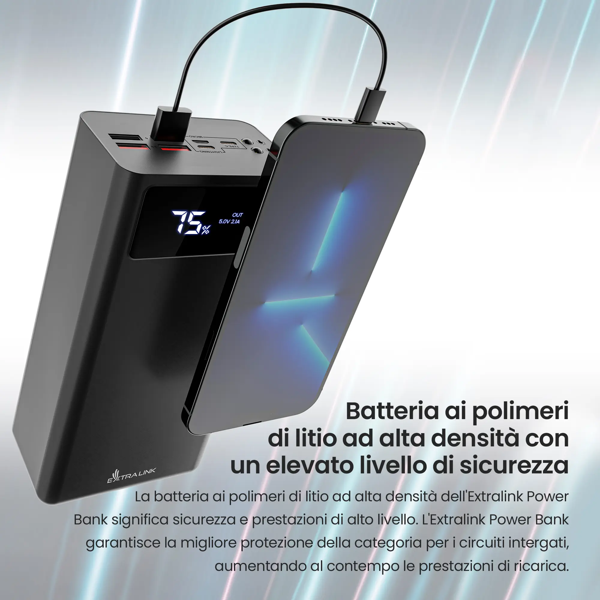 EPB-114 50000MAH 5V POWER BANK NERO