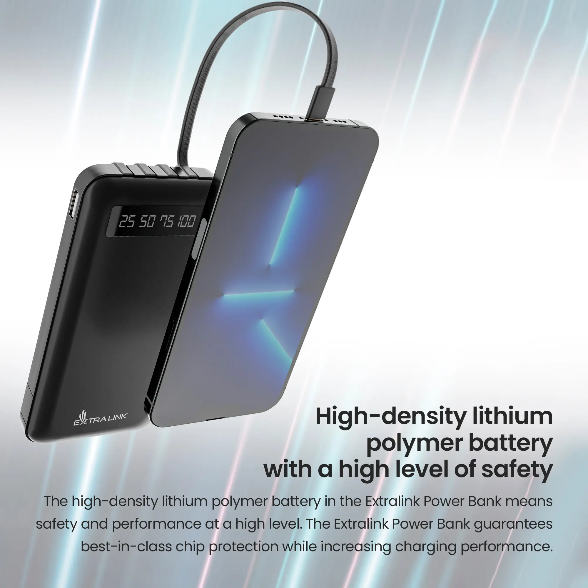 EXTRALINK EPB-083 10000MAH 5V POWER BANK BLACK