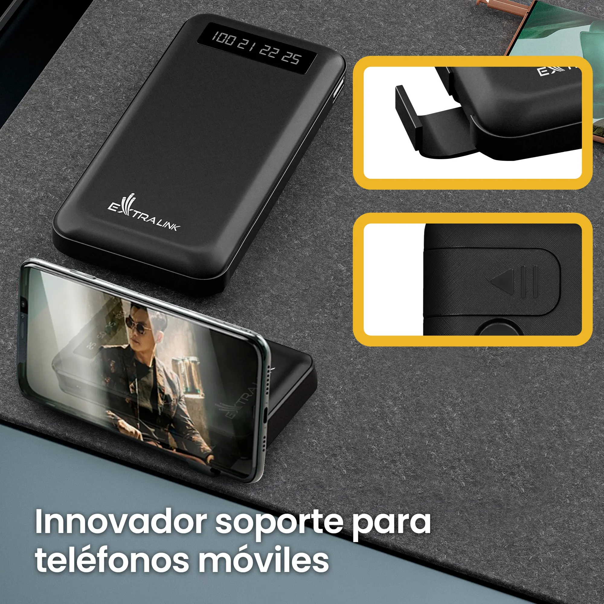EXTRALINK EPB-083 10000MAH 5V POWER BANK NEGRO