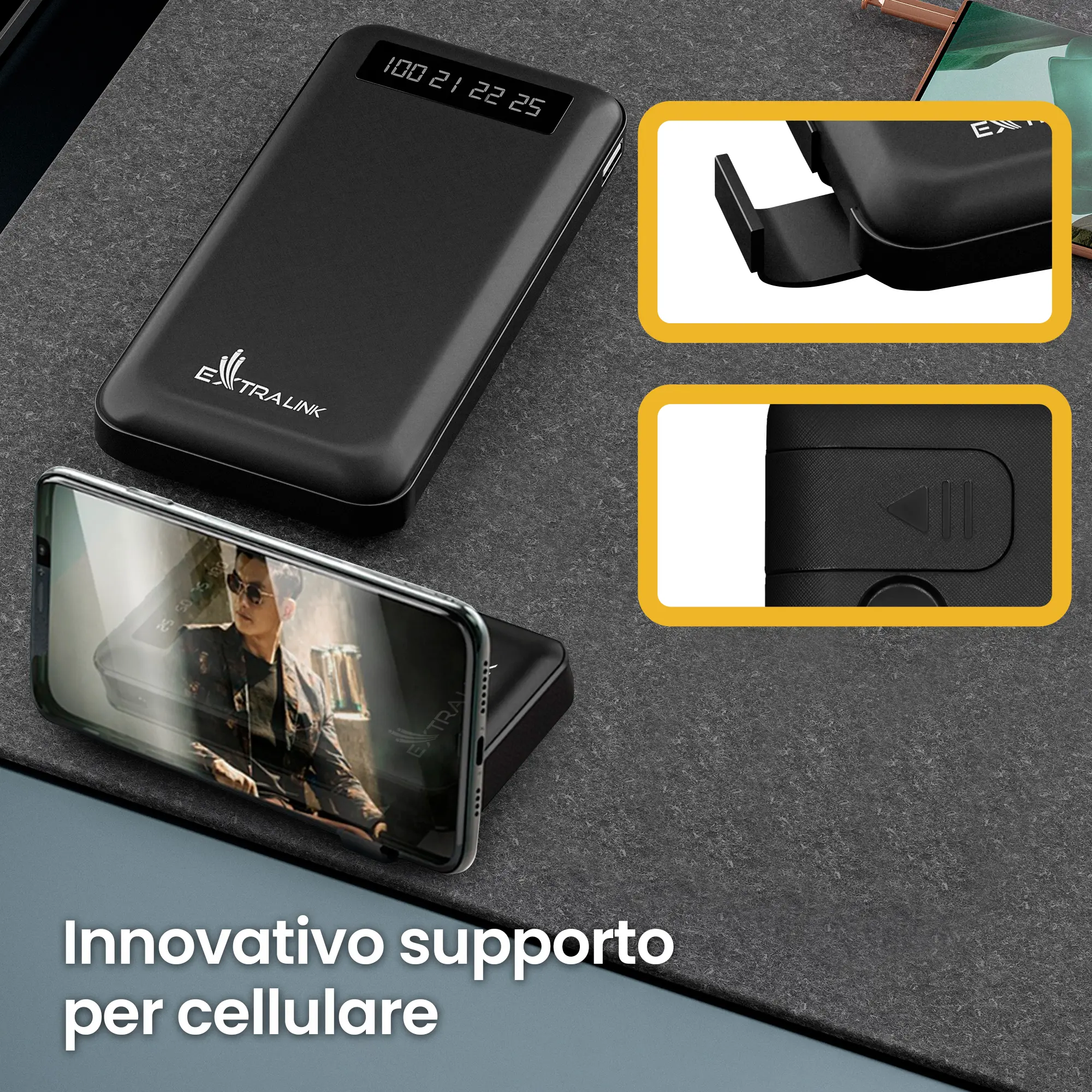 EXTRALINK EPB-083 10000MAH 5V POWER BANK NERO